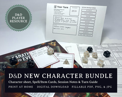 5e New Character Bundle - Digital Only