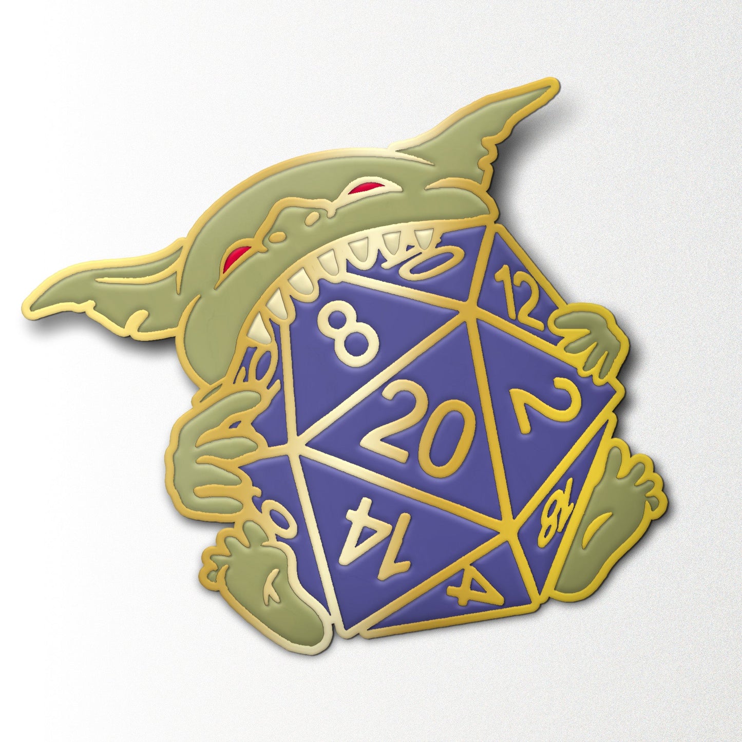 Dice Goblin Feeding - Enamel Pin