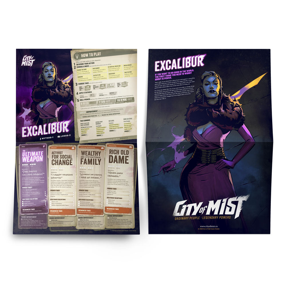 City of Mist - Character Folio Pack