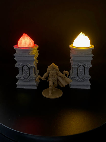 Moonshine Miniatures - LED Scatter Terrain - Dwarven Columns