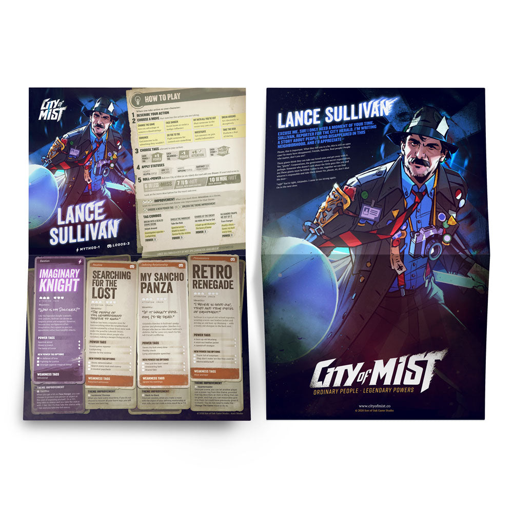 City of Mist - Character Folio Pack