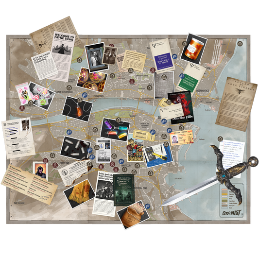 City of Mist - Crime Board City Map