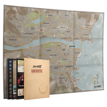 City of Mist - Crime Board City Map