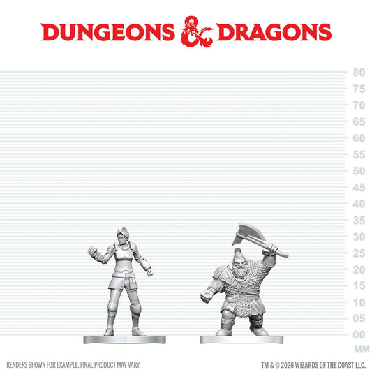 D&D Nolzur's Marvelous Miniatures: Cultist of Bane & Dwarf Zhentilar Soldier