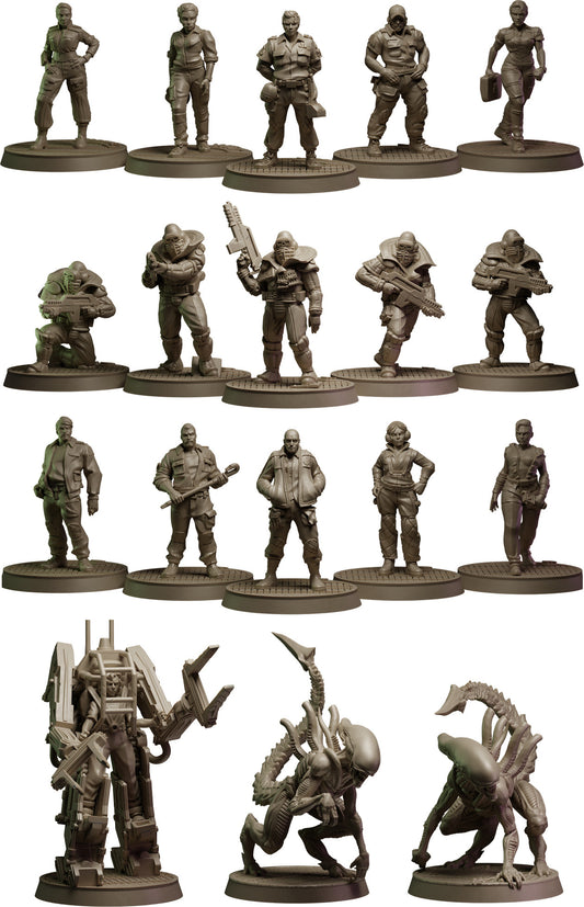 ALIEN Evolved RPG: Rapture Protocol Miniatures