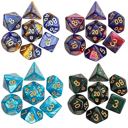 7-piece Matching Dice Sets (randomly selected)