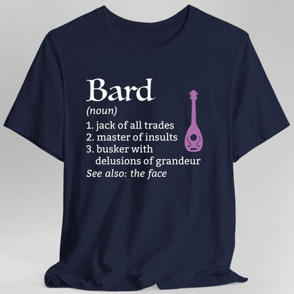 Bard Class Definition T-Shirt – Funny DnD Definition Tee