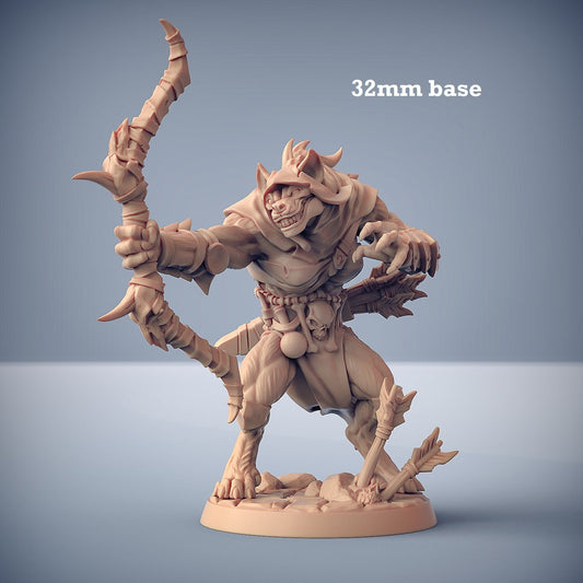 Bonegnasher Gnoll: Sculpt F (Female Gnoll Ranger)