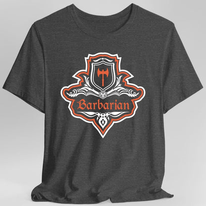 D&D Barbarian Class Fancy Emblem T-Shirt
