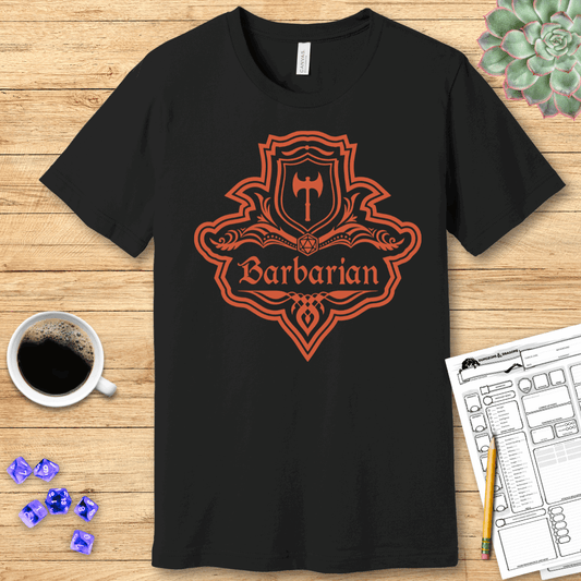 DnD Barbarian Class Emblem T-Shirt