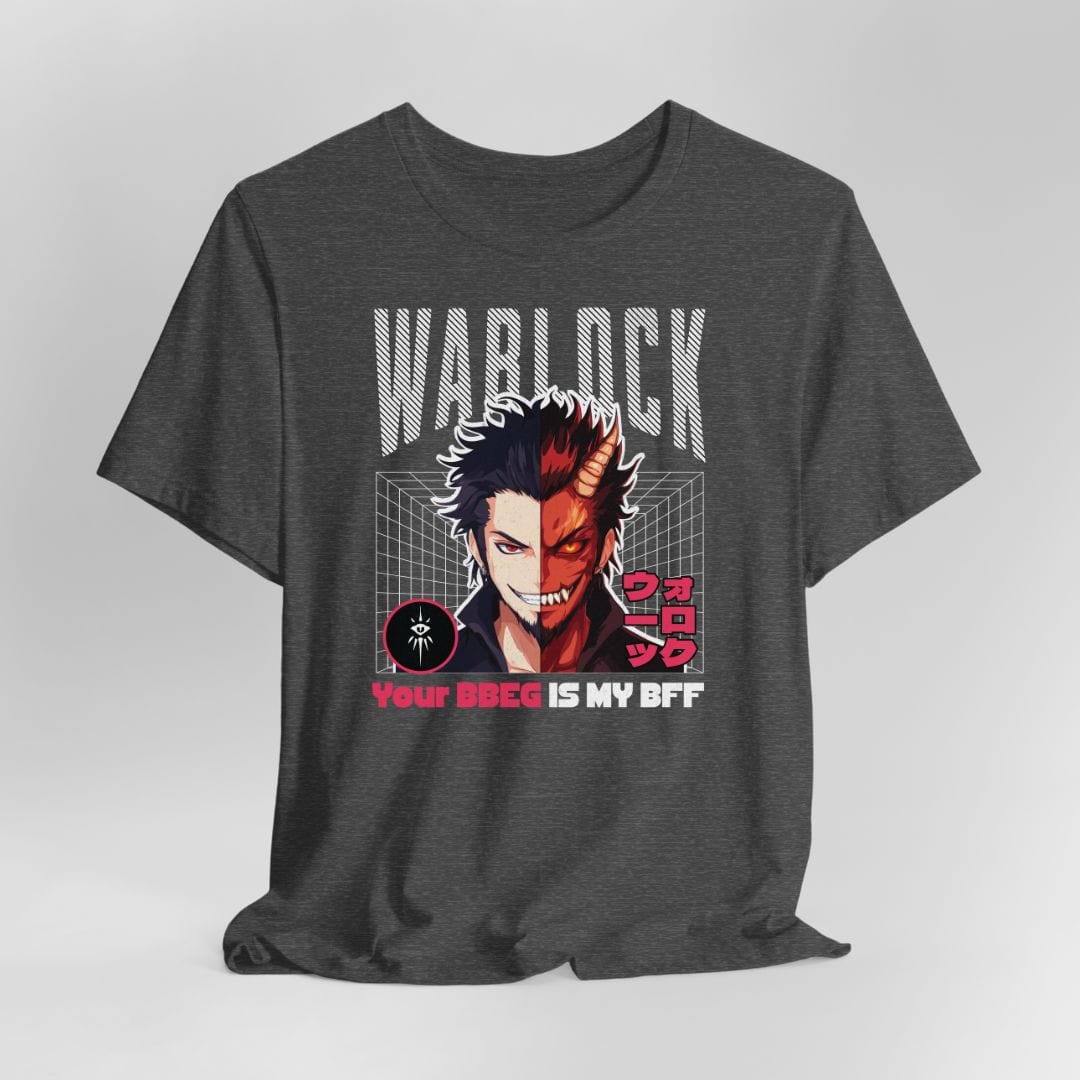 DnD Warlock T-shirt - Your BBEG Is My BFF