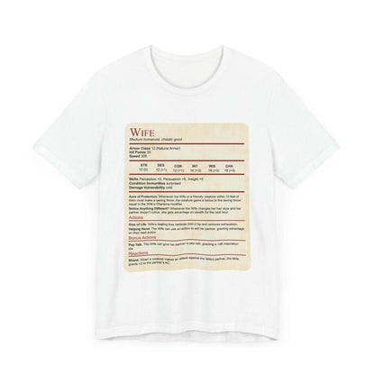 DnD Wife Stat Block T-Shirt