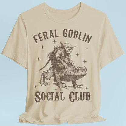 Feral Goblin Social Club T-shirt - With Toad