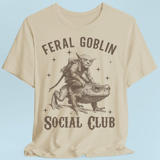 Feral Goblin Social Club T-shirt - With Toad