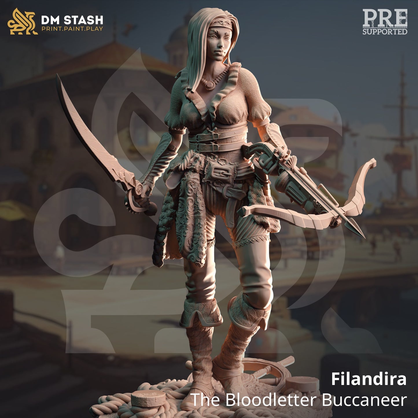 Filandira, The Bloodletter Buccaneer (Female Human Pirate)