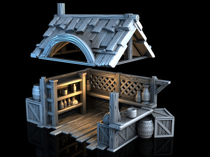 Medieval Town - Market Stall