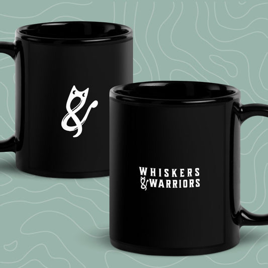 Whiskers & Warriors Cat Mug