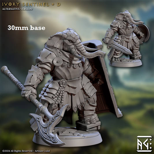 Ivory Sentinel - Sculpt D (Female Loxodon Warrior)