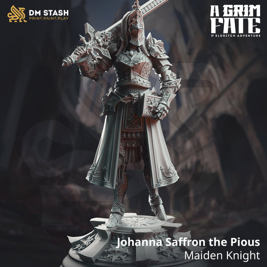 Johanna Saffron the Pious, Maiden Knight (Female Human Paladin)