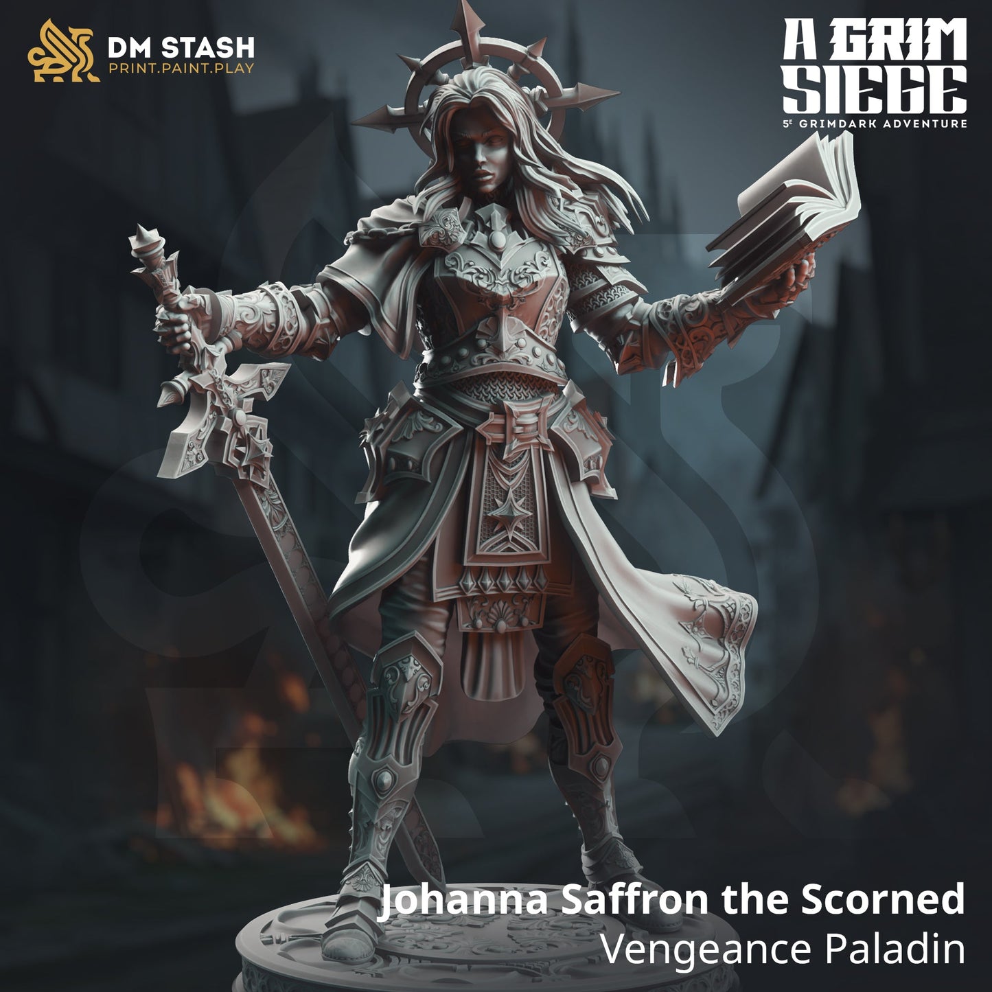 Johanna Saffron the Scorned, Vengeance Paladin (Female Human Paladin)