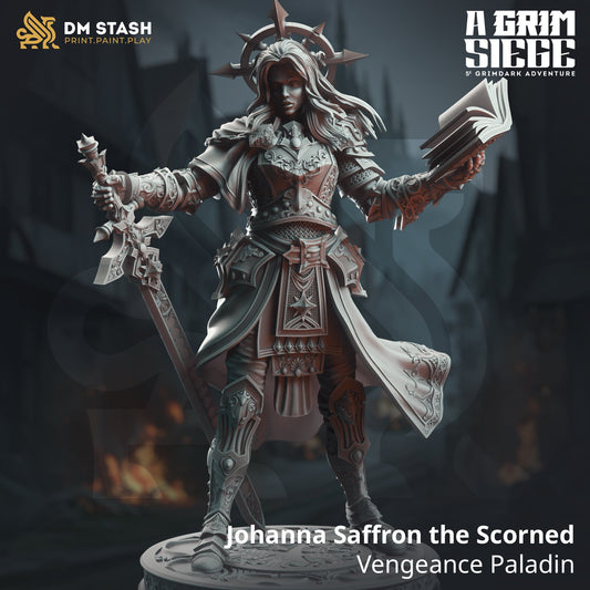 Johanna Saffron the Scorned, Vengeance Paladin (Female Human Paladin)