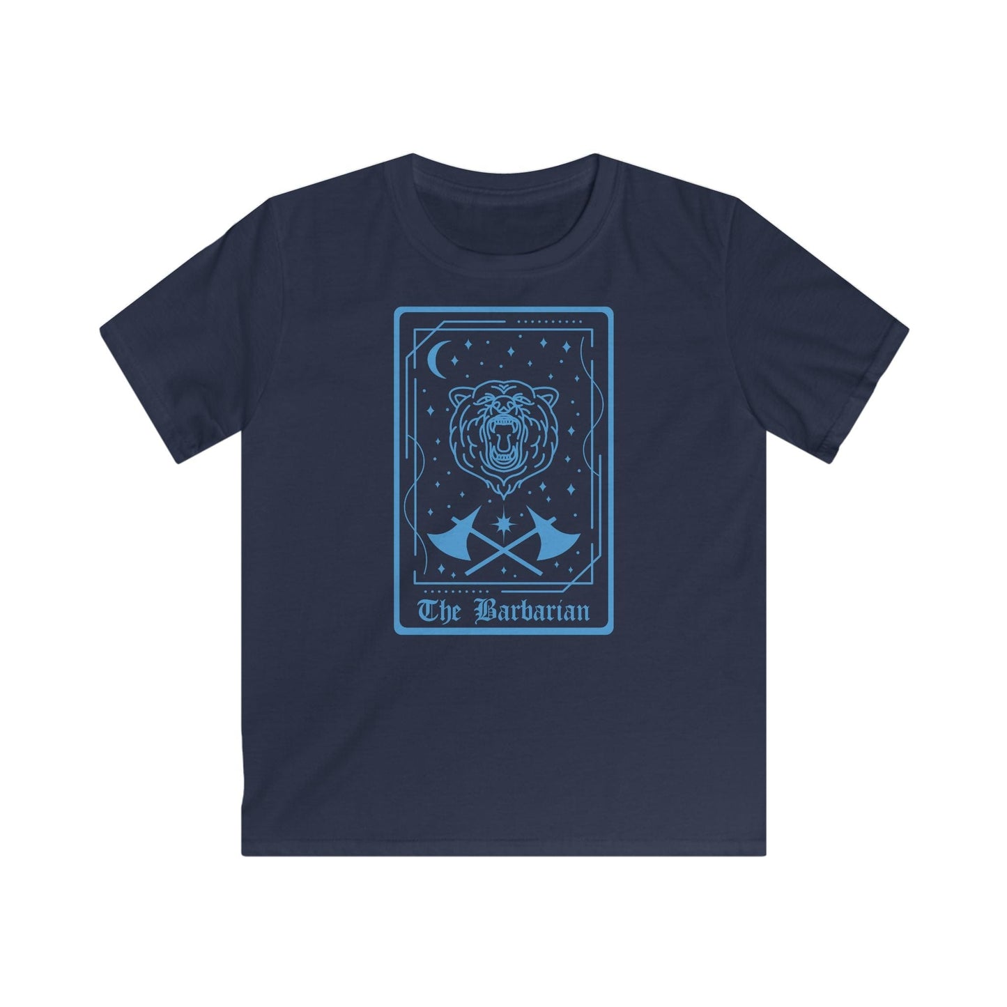 The Barbarian Tarot Card Kids T-Shirt
