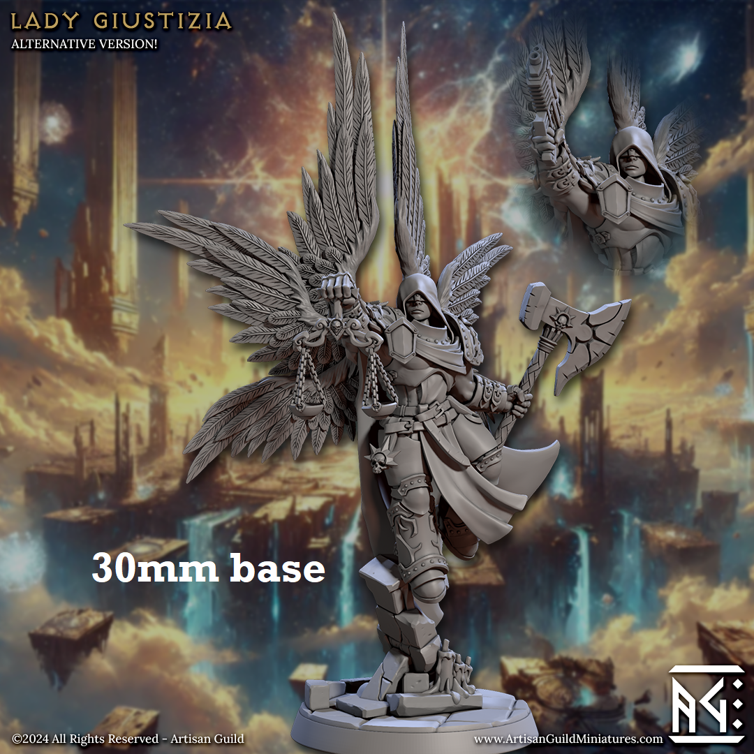 Lady Giustizia (Female Angel Paladin)