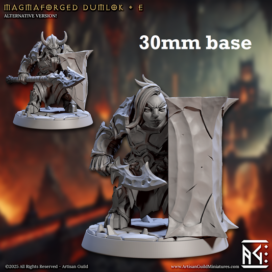 Magmaforged Dumlok: Sculpt E (Female Fire Dwarf Warrior)