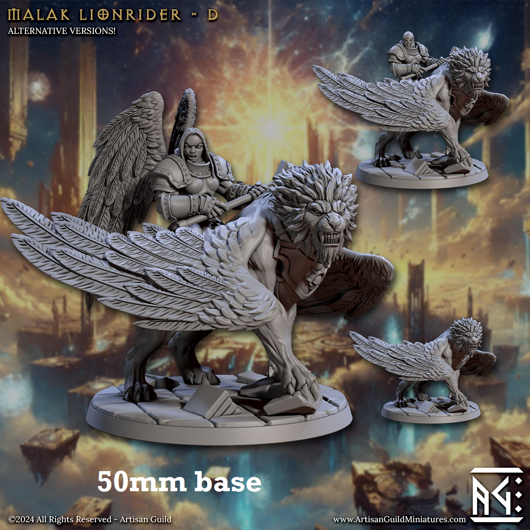 Malak Lionrider: Sculpt D (Female Angel Paladin Calvary Unit)