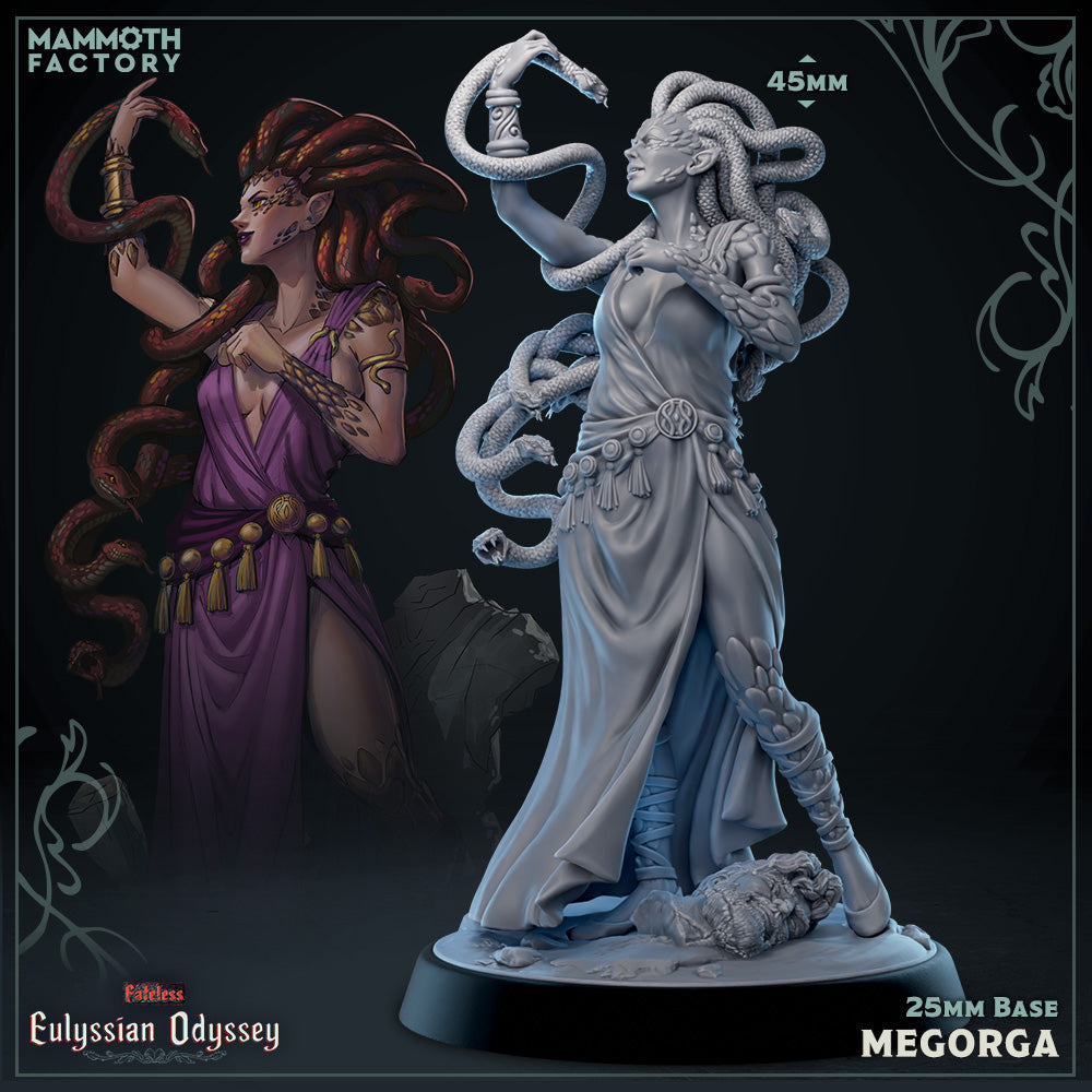 Megorga (Female Gorgon Sorcerer)