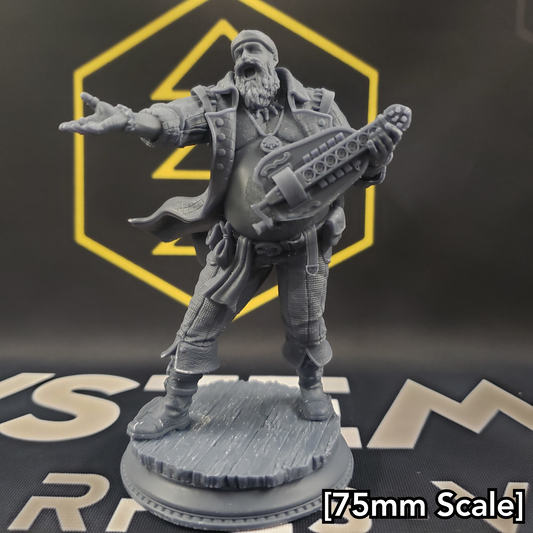 Bossman Bill, Master of the Hurdy-Gurdy (Male Human Pirate Bard)