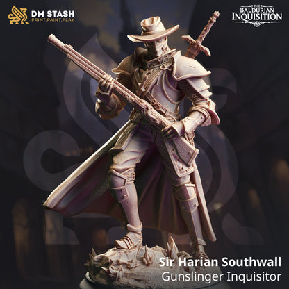 Sir Harian Southwall, Gunslinger Inquisitor (Male Human Gunslinger)