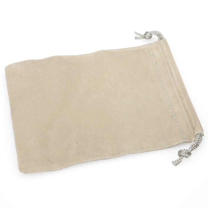 Dice Bag: Small Suede Cloth Grey