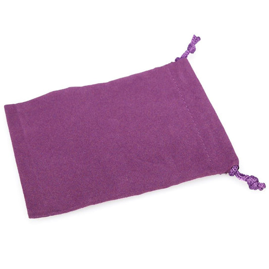 Dice Bag: Small Suede Cloth Purple