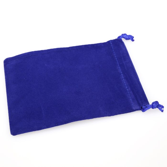 Dice Bag: Small Suede Cloth Royal Blue