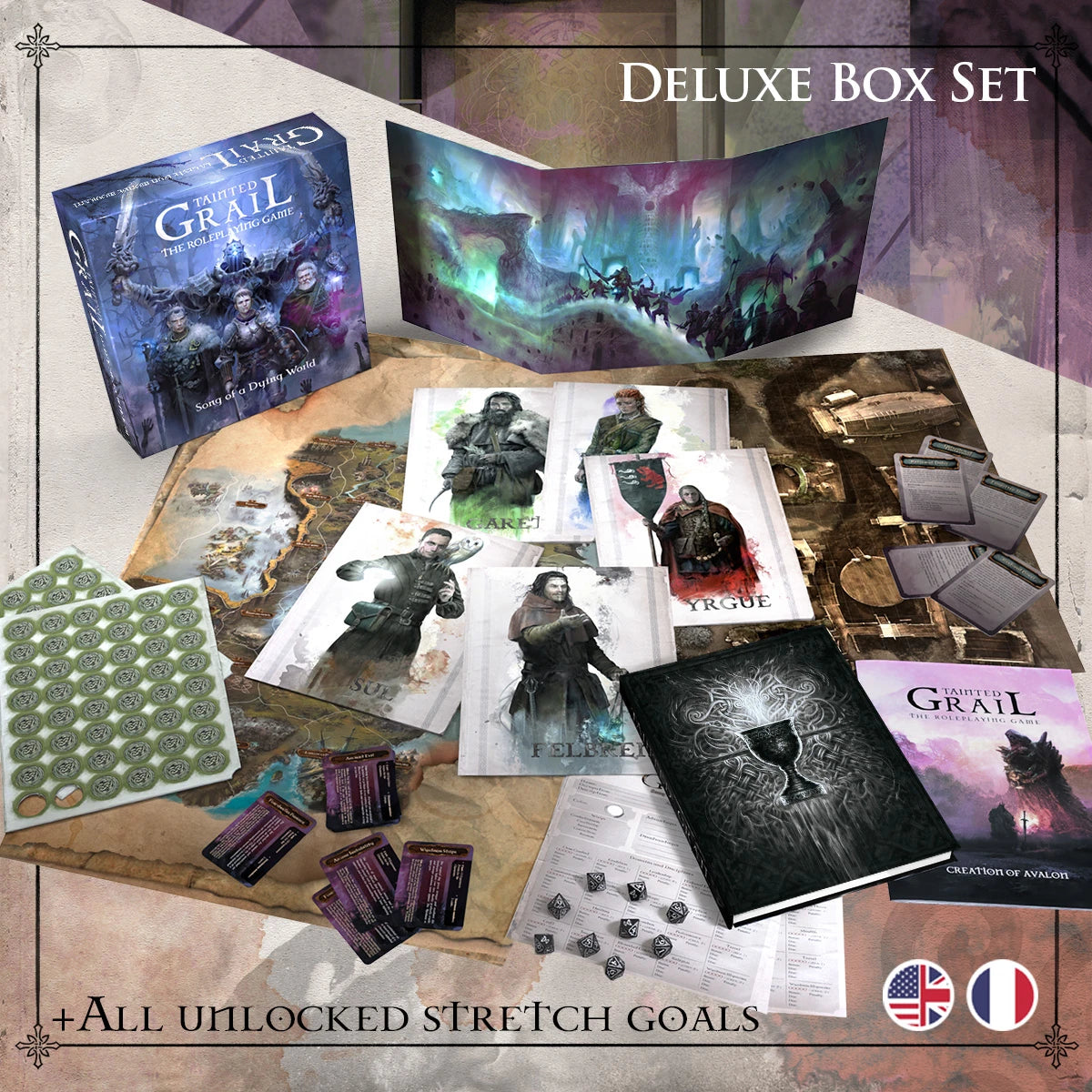Tainted Grail - Song of a Dying World TTRPG Deluxe Box Set