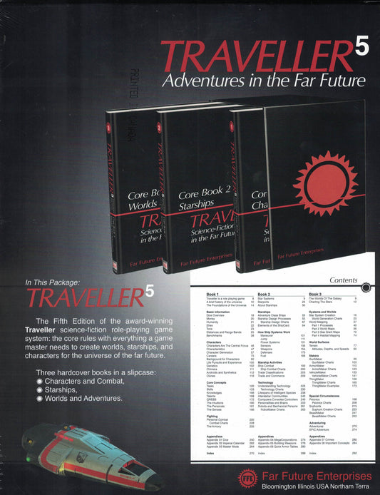 Traveller5 - 5th Edition Core Rulebooks Slipcase