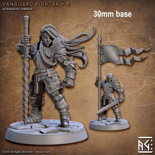 Vanguard Fighter: Base Sculpt E (Female Human Fighter)