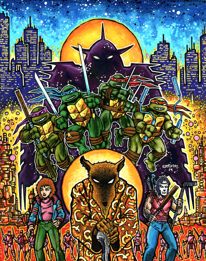 Teenage Mutant Ninja Turtles & Other Strangeness - Kevin Eastman Variant Cover