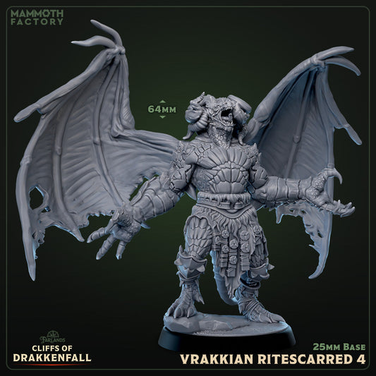 Vrakkian Ritescarred: Sculpt 4 (Male Winged Dragonborn Barbarian)