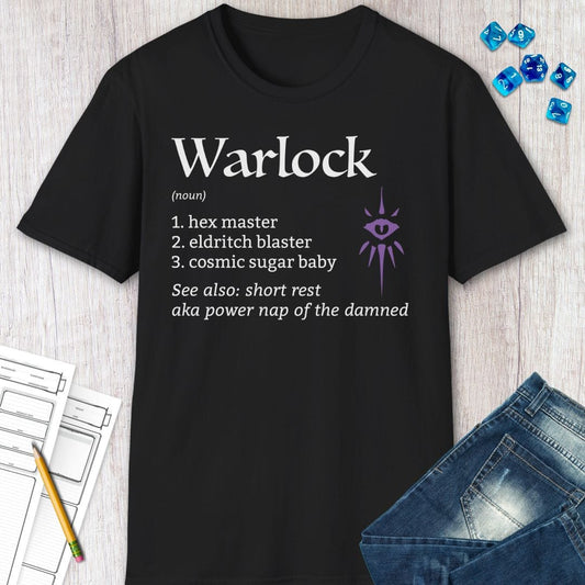 Warlock Tshirt - Class Definition
