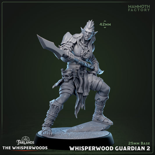 Whisperwood Guardian: Sculpt 2 (Male Wood Elf Fighter)