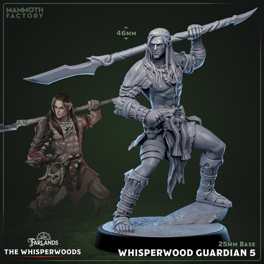Whisperwood Guardian: Sculpt 5 (Male Wood Elf Fighter)