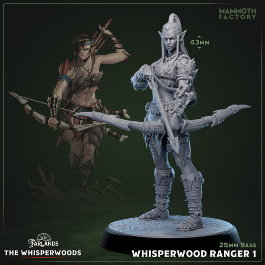 Whisperwood Ranger: Sculpt 1 (Female Wood Elf Archer)