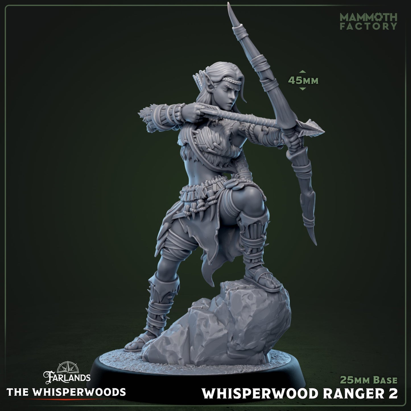 Whisperwood Ranger: Sculpt 2 (Female Wood Elf Archer)
