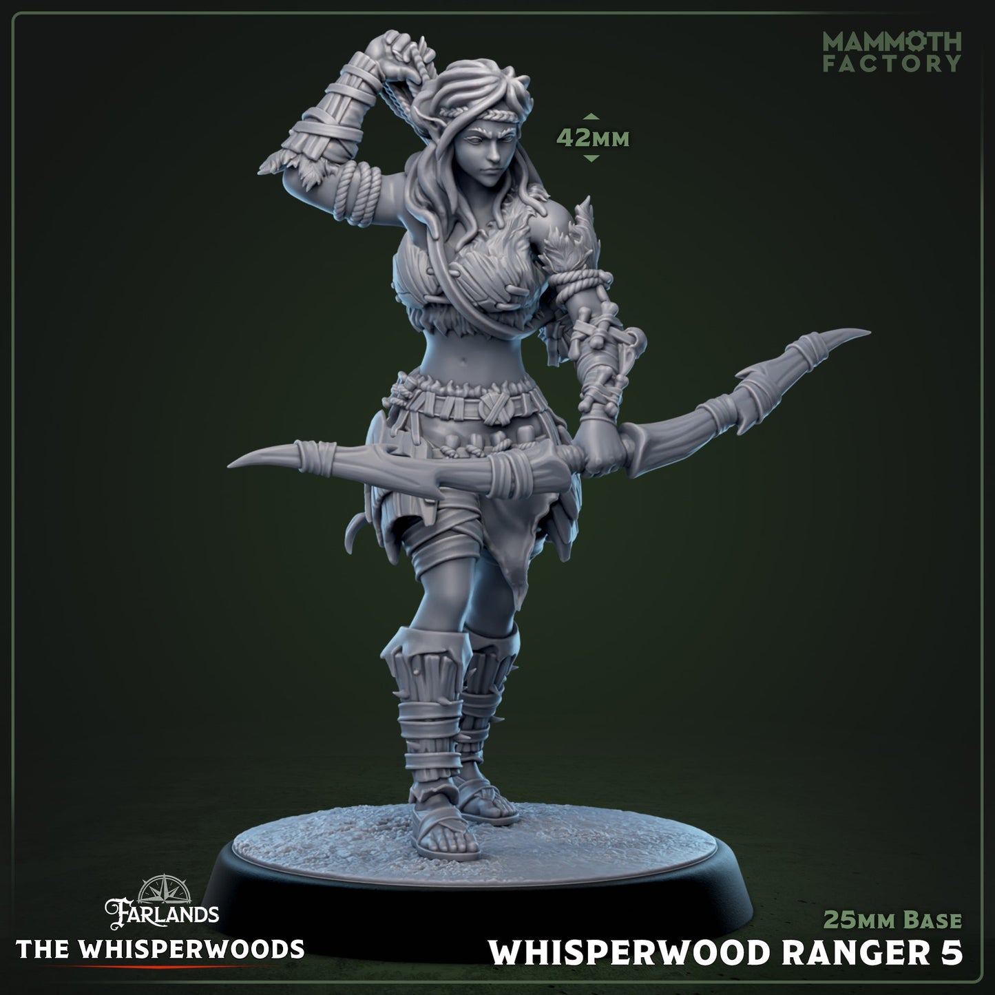 Whisperwood Ranger: Sculpt 5 (Female Wood Elf Archer)