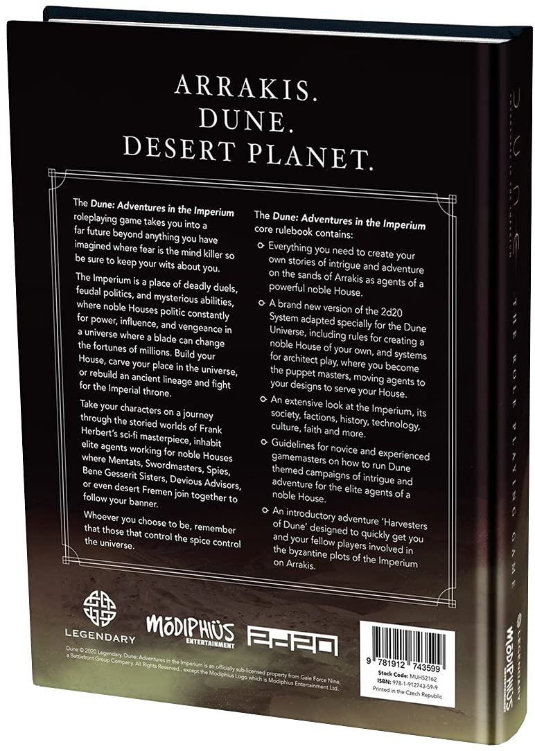 Dune: Adventures in the Imperium - Core Rulebook