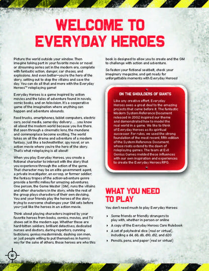 Everyday Heroes - Anniversary Core Rulebook