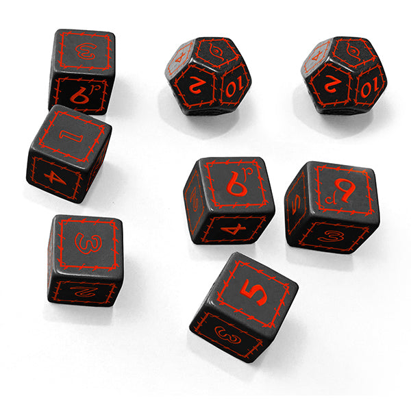 The One Ring RPG Dice - Black and Red